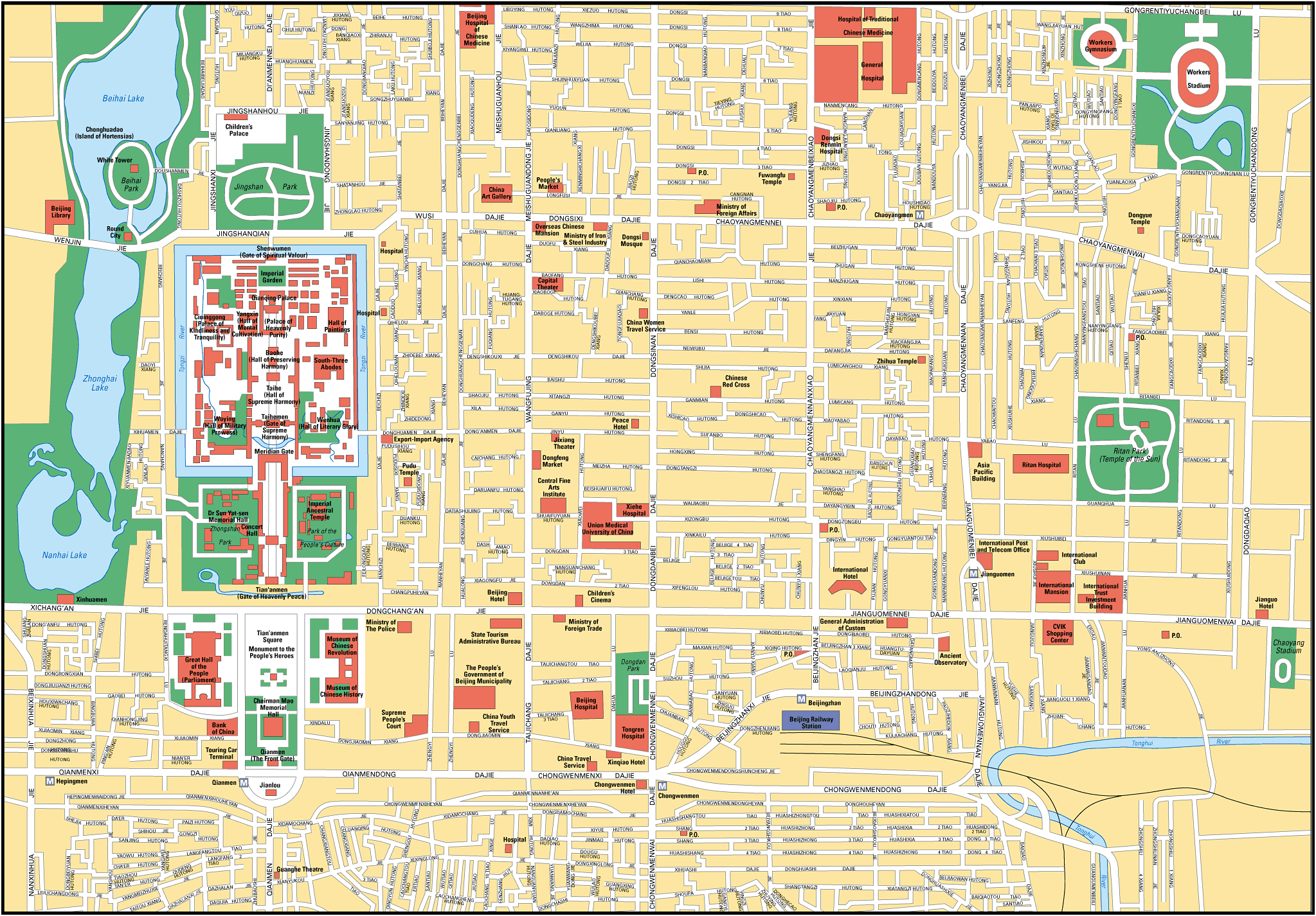 Mapa Pekin