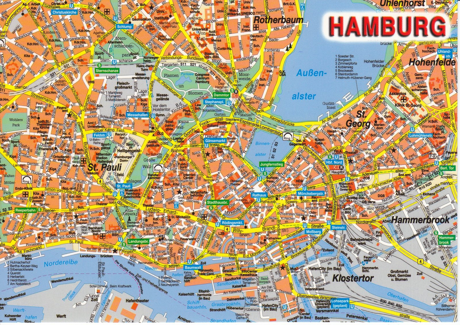 Mapa de Hamburgo