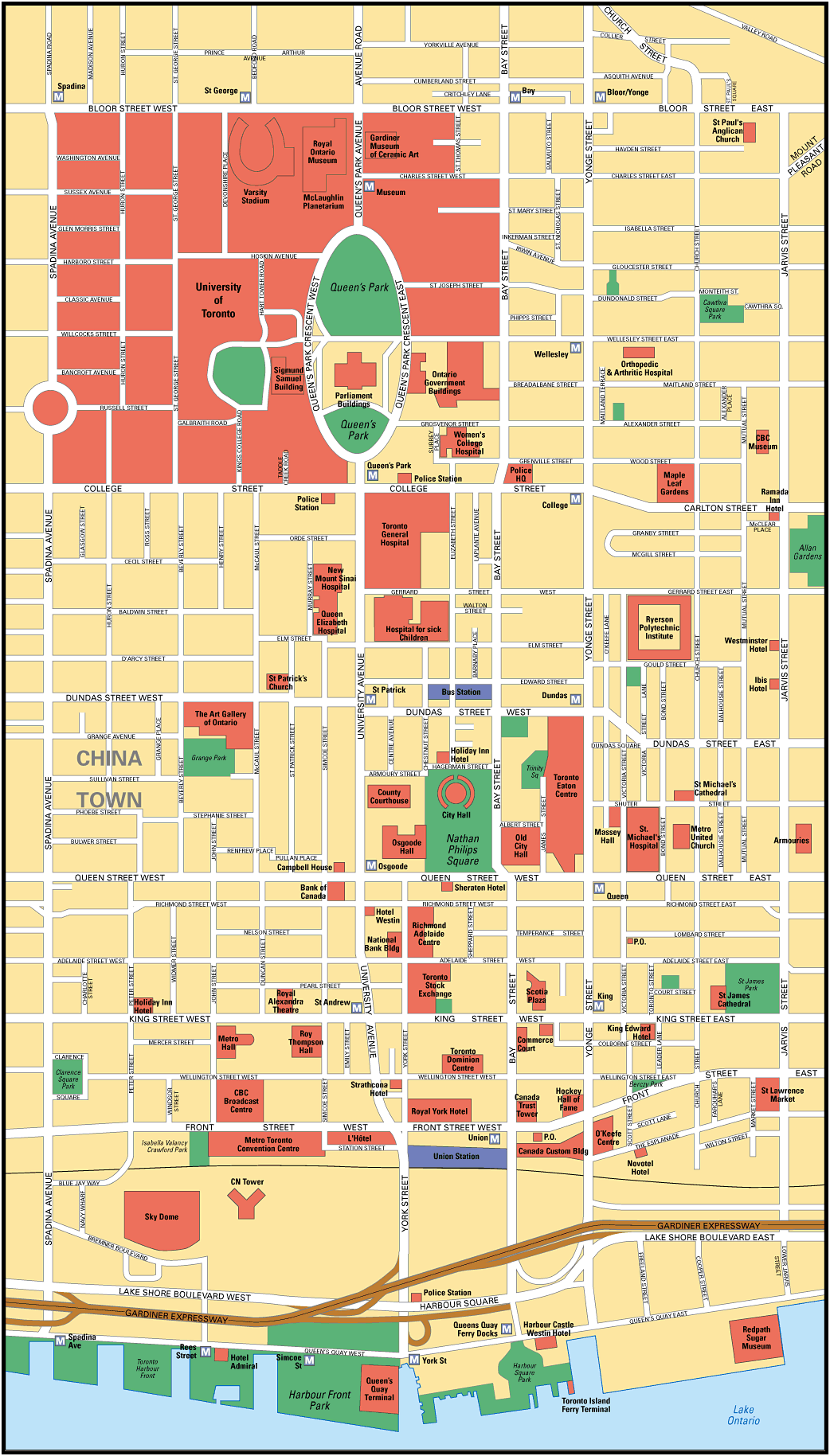 Mapa Toronto
