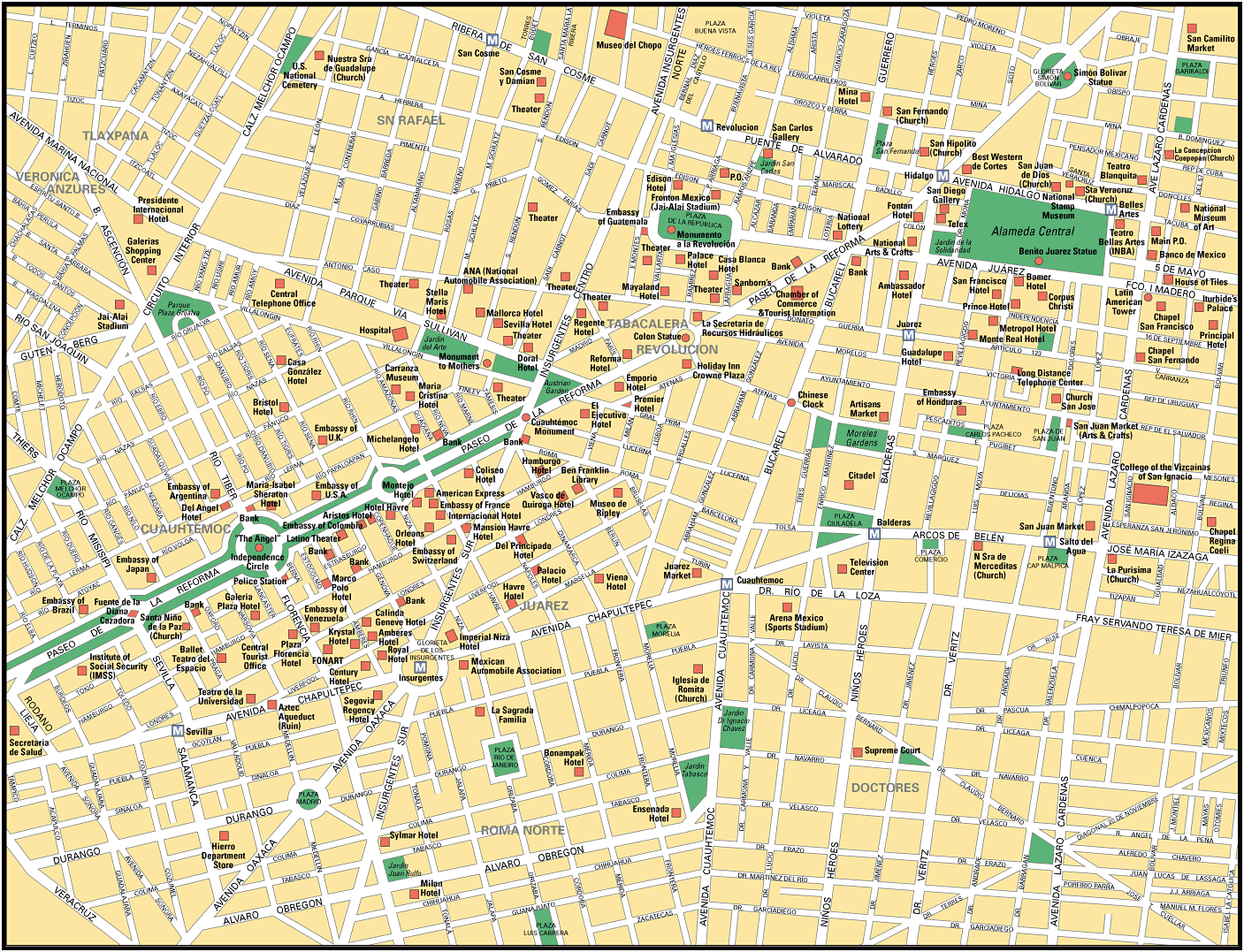 Stadtplan Mexiko-Stadt